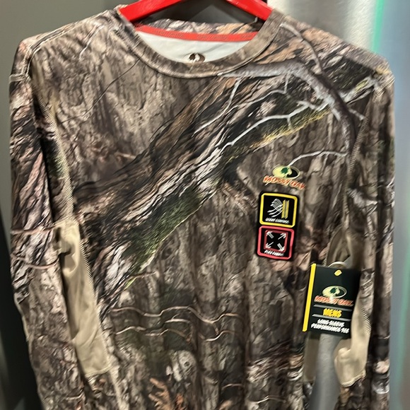 NEW L Mossy Oak Country DNA Long Slv Tee CAMO shirt scent ctrl UPF 30 wicking L - Picture 15 of 16